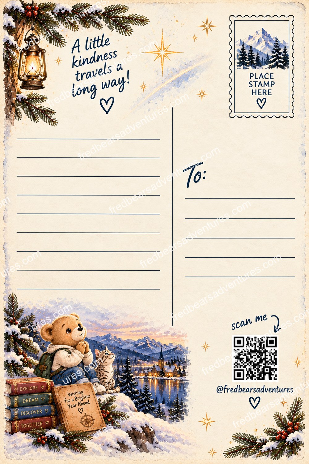 New Year Postcard — back